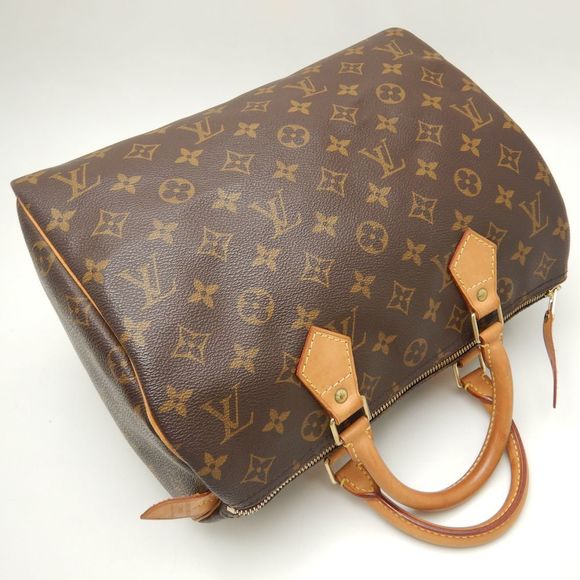 Louis Vuitton Monogram Speedy 30 Handbag Brown - Picture 8 of 8
